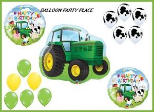 John Deere Party Decorations Birthday Balloon Supplies Tractor Farm Barn Cow