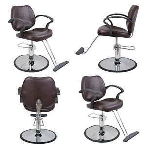 4 x New Beauty Salon Equipment Brown Hydraulic Styling Chair Package SC 21 BR