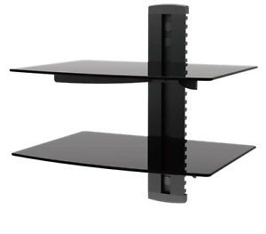 Ematic EMD212 2 Shelf Wall Mount for DVD Blu Ray Player Satellite Cable Box