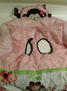 Carter's Child of Mine Shopping Cart and High Chair Cover Girl Monkey