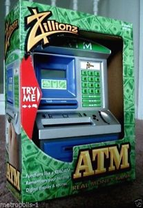 Summit Zillionz Children’s Electronic ATM Money Bank Learning Toy Kids 4 New