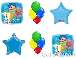 12pc Bubble Guppies Balloons Set Birthday Party Supplies Ocean Fish Sea Theme