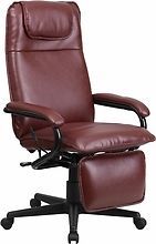 High Back Burgundy Leather Executive Reclining Office Desk Computer Chair