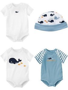 Gymboree Brand New Baby Whale Boys Preemie 0 3 or 3 6 Month Choice 1 Item