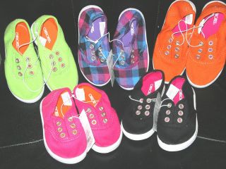Toddler Girl's Canvas Tennis Shoes Brand New See Listing for Sizes Colors