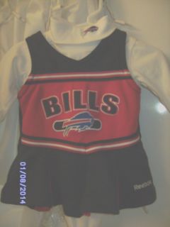Baby Clothes Buffalo Bills Cheerleading Outfit Size 3 6 Months Red White Blue