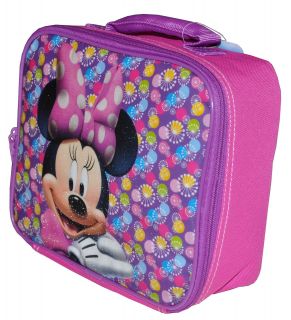 Minnie Mouse Lunchbag Pink 9 5" Lunch Bag Box Insulated Disney Tote Carry Handle