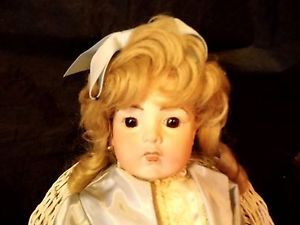 Bru JNE 11 Vernon Seeley French Repro Bisque Doll 19" Tall Jointed