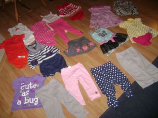 Lot of 20 Piece Baby Girl 24 Months Spring Summer Clothes