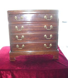 Vintage Ethan Allen Solid Cherry Nightstand Chair Side Bachelor Chest