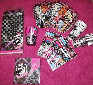 Monster High Birthday Party Supplies Package Lot New in Packages