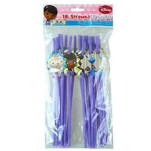 Doc McStuffins 18 Party Straws UPD Birthday Party Favors School Supply