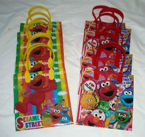 12 Pcs Sesame St Elmo Goody Gift Bag Kid's Birthday Party Favors Fillers Supply