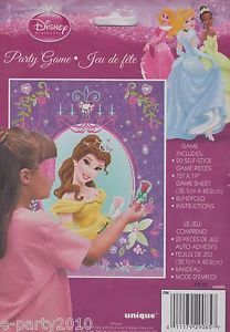 Belle Party Game Poster Birthday Party Supplies Disney Princess Beauty Beast
