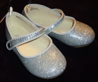 Baby Gap Silver Sequin Metallic Mary Jane Snap Dress Shoes 9 30 Off