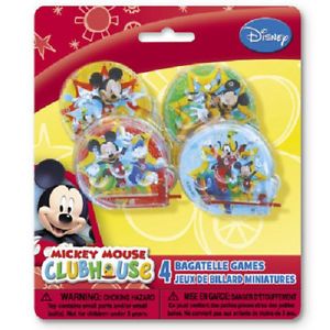 Disney Mickey Mouse Clubhouse 4 Bagatelle Games Birthday Party Supplies Favors