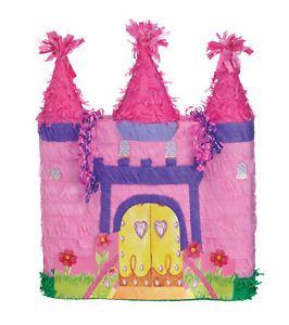Pink Castle Pinata Girls Princess Themed Birthday Party Supplies Games