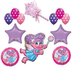 Abby Cadabby Balloons Lot Party Birthday Supplies Lavender Blue Sesame Street