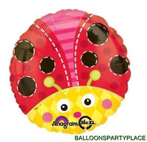 Balloon Birthday Baby Shower Ladybug Garden Black Red Polka Dot Party Supplies