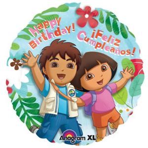 Dora Go Diego Happy Birthday Balloon Feliz Cumpleanos The Explorer Party 18"