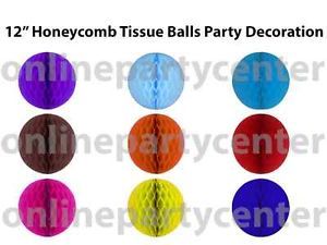 Honeycomb Tissue Ball Party Supplies Decoration Birthday Baby Shower Wedding 12"