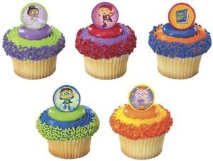 24 Super Why Cupcake Favors Rings Birthday Party Toppers Supplies PBS Kids