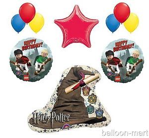 Harry Potter Balloons Set Birthday Party Supplies Sorting Hat Wizzard Magic Lego