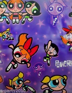Powerpuff Girls Gift Wrap Birthday Party Supplies Presents Wrapping Paper