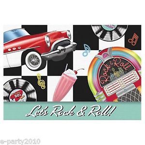 8 Rock Roll Sock Hop Invitations Birthday Party Supplies Invites Cards