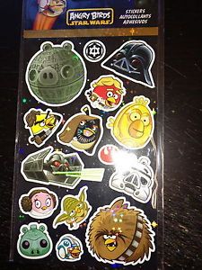 4 Sheets Angry Birds Star Wars Stickers Party Favors Teacher Supply