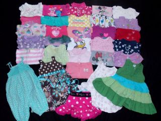 40 Spring Summer Baby Girl Clothes Lot Newborn Infant Gap Outfit Sleeper 9 12 M