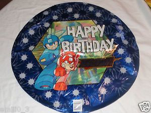 New Happy Birthday Megaman 18" Mylar Balloon Party Supplies