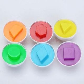 6pc Pair Wise Wisdom Eggs Baby Kids Color Smart Toy Hot