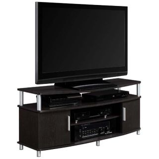 Black Modern Flat TV Media Entertainment Center Stand Livingroom Furniture Wood