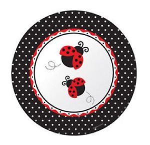Balloon Birthday Baby Shower Ladybug Decor Black Red Polka Dot Party Supplies