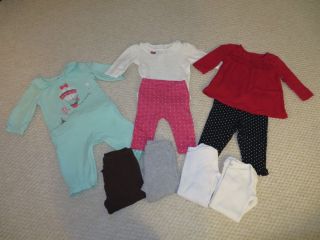 Lot of Size 6 Month Baby Girl Clothes Gymboree Carters