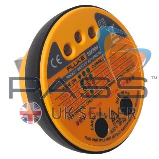 Fluke SM300 13A Electrical Socket Tester C w Buzzer and RCD Test