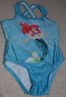 Disney Princess Little Mermaid Ariel 3T Toddler Girls One Piece Swimsuit