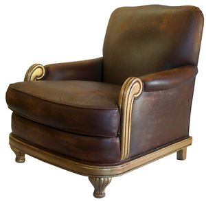 French Art Deco Vintage Club Chair in The Style of Sue and Mare