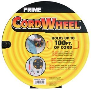 Prime Wire CR002002 Cordwheel 100' Extension Cord Holiday Light Storage Reel