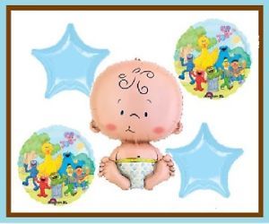Sesame Street Baby Shower Balloons Welcome Newborn New
