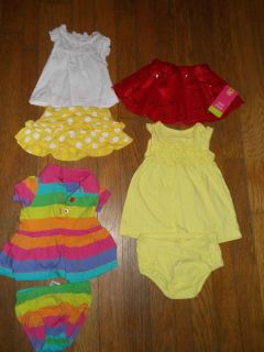 7 Piece Newborn Baby Girl Clothes Lot Some New with Tags