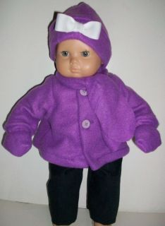American Girl Doll Clothes Bitty Baby 6pc Coat Set