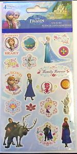 4 Sheets Disney Frozen Stickers Party Favors Teacher Supply Olaf Anna Elsa