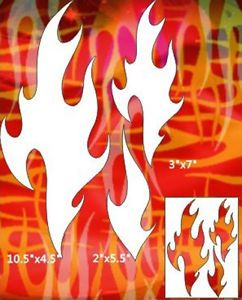Flame Airbrush Stencil Template Pattern Art Craft Party Wall Painting 012050Y 9