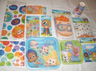 Bubble Guppies Party Set for 8 Bubble Guppies Birthday Party Supplies 92pc