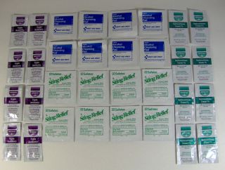 32 Piece First Aid Kit Refill Creams Ointments Pads 