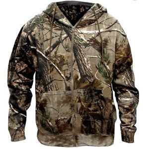 Stealth Camo Hunters Jacket 2 Layer Cotton Tree Camouflage Fishing Hunting Hoody