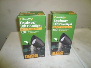 2 Malibu Equinox Low Voltage LED Floodlights Landscape Lighting