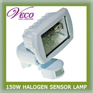 150W Flood Light Lamp Outdoor Halogen Security Infrared Motion Sensor